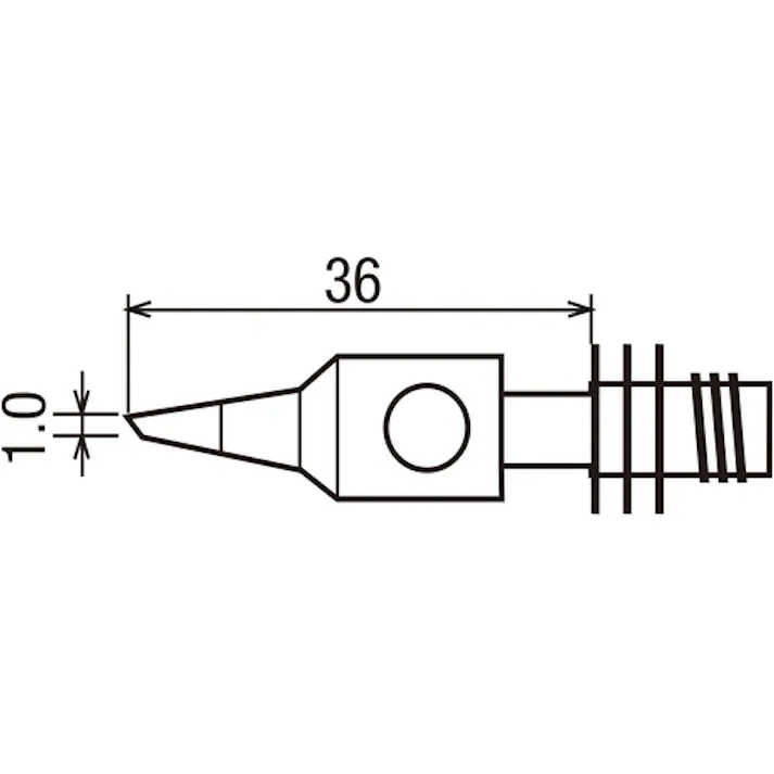 【CAINZ-DASH】太洋電機産業 替こて先1C型GP101用 GP-101T-1C【別送品】