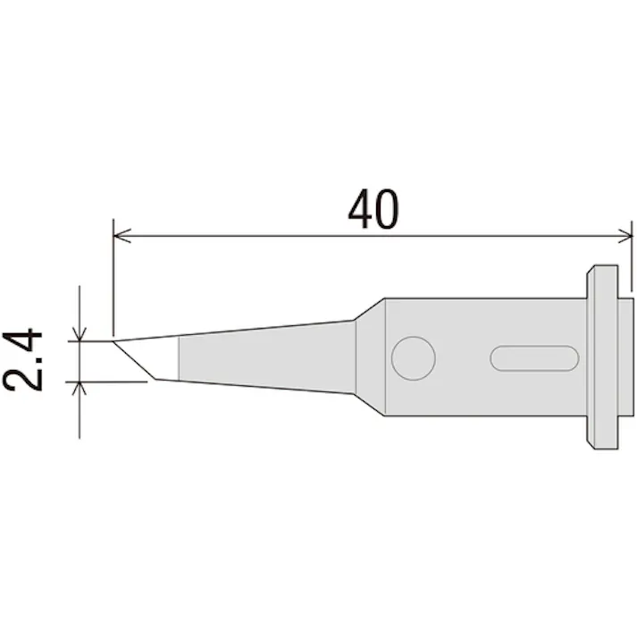 【CAINZ-DASH】太洋電機産業 替こて先2.4C型GP501用 GP-501RT-2.4C【別送品】