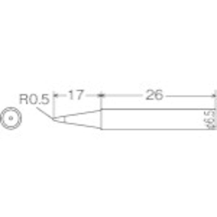 【CAINZ-DASH】太洋電機産業 ＰＸ－６０１／６０１ＡＳ用交換こて先　Ｂ PX-60RT-B【別送品】