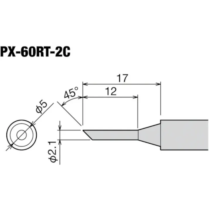 【CAINZ-DASH】太洋電機産業 PX-601/601AS用交換こて先 2C PX-60RT-2C【別送品】