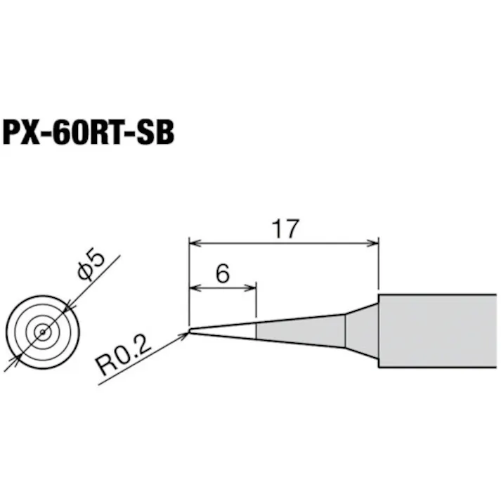 【CAINZ-DASH】太洋電機産業 PX-601/601AS用交換こて先 SB PX-60RT-SB【別送品】