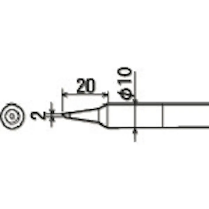 【CAINZ-DASH】太洋電機産業 替こて先2C型PX4用 PX-40RT-2C【別送品】
