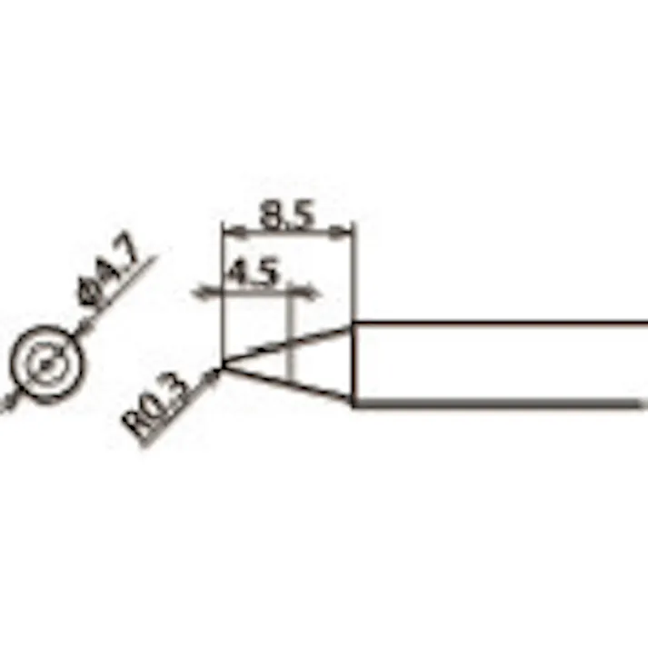 【CAINZ-DASH】太洋電機産業 替こて先 B (1本=1PK) RX-80HRT-B【別送品】