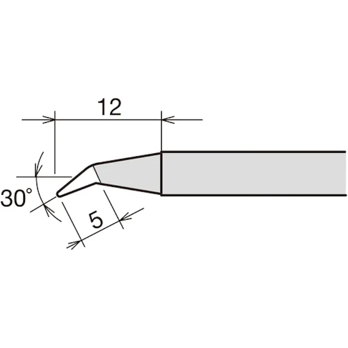 【CAINZ-DASH】太洋電機産業 交換コテ先(RX-8シリーズ) こて先幅R0.3mm RX-80HRT-LBJ【別送品】