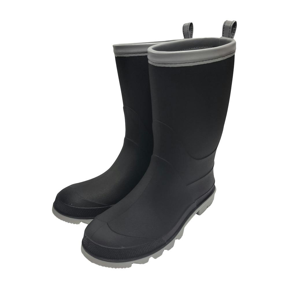 PVCレインブーツ ブラック 19.0cm