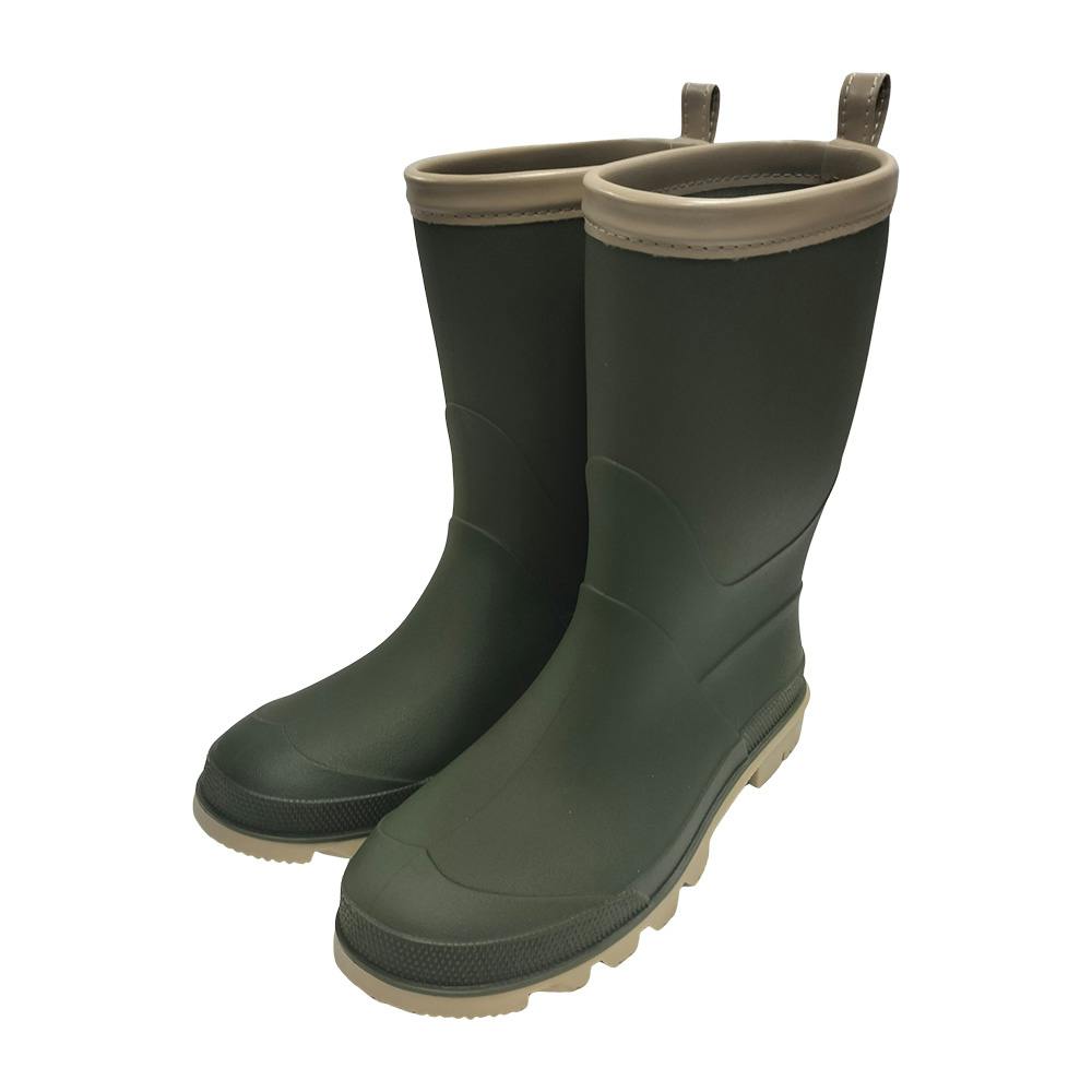 PVCレインブーツ カーキ 19.0cm