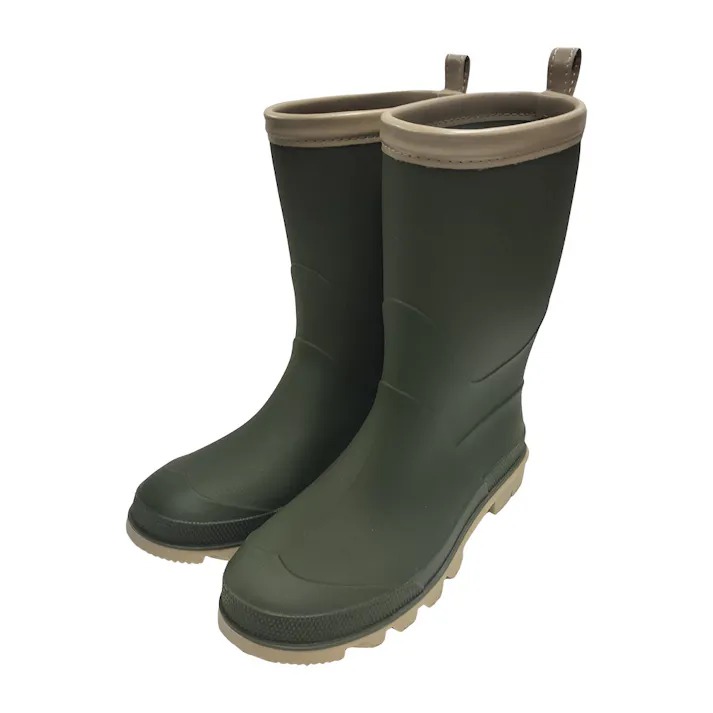 PVCレインブーツ カーキ 23.0cm
