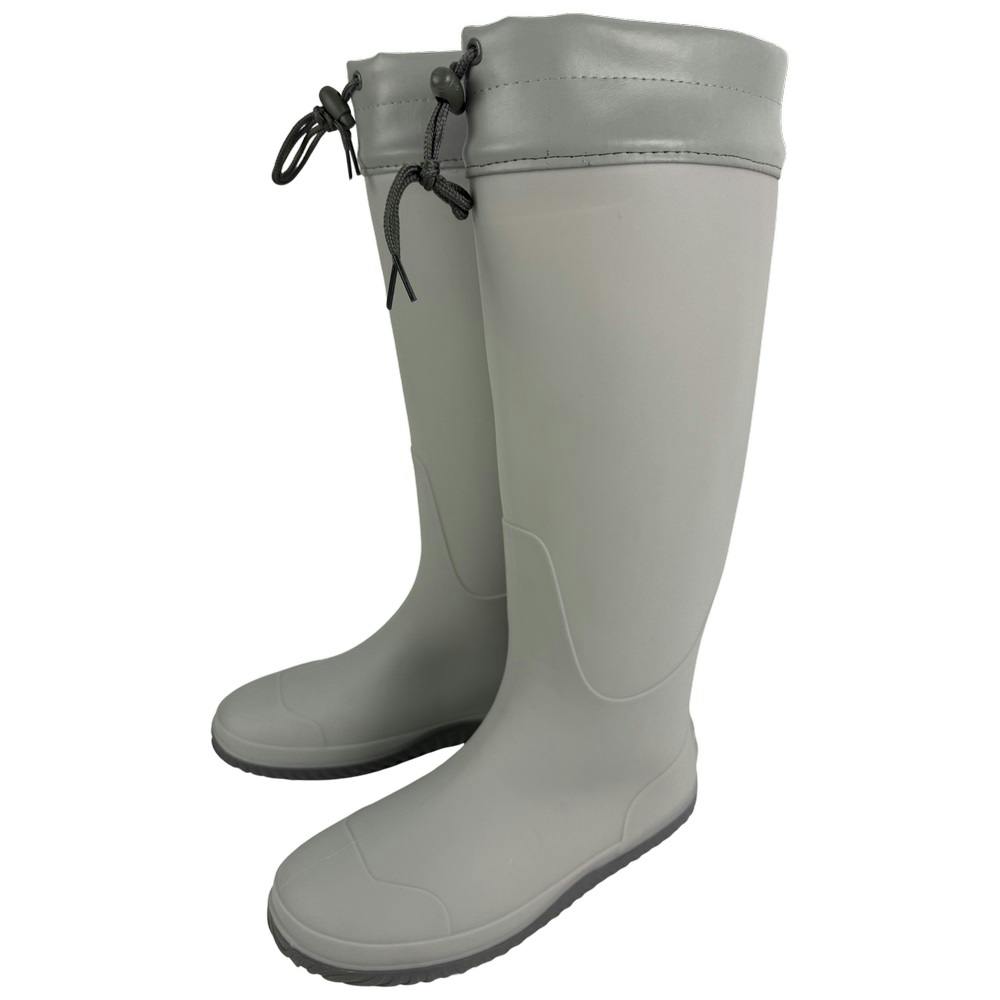 長靴 雨具 M ネイビー×グレー 雨対策 吸汗速乾 ドライ裏地使用 フード付き レインウェア レインブーツ ロングブーツ 長靴 雨具 M ネイビー×グレー 雨対策 吸汗速乾 ドライ裏地使用 フード