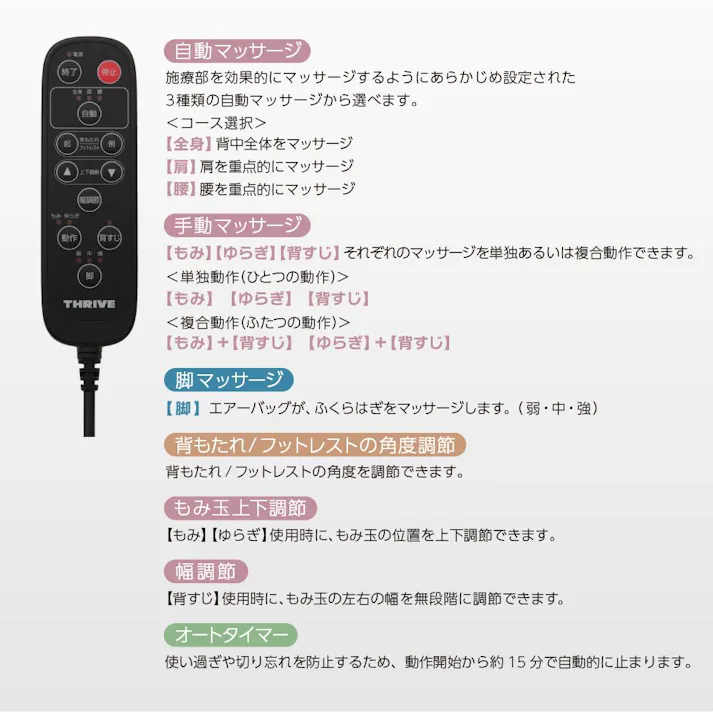 スライヴ くつろぎ指定席 Light マッサージチェア ブラック CHD-3811