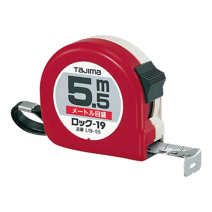 タジマ TAJIMA TJMデザイン ロック19 5.5m メートル目盛 ブリスター L19-55BL