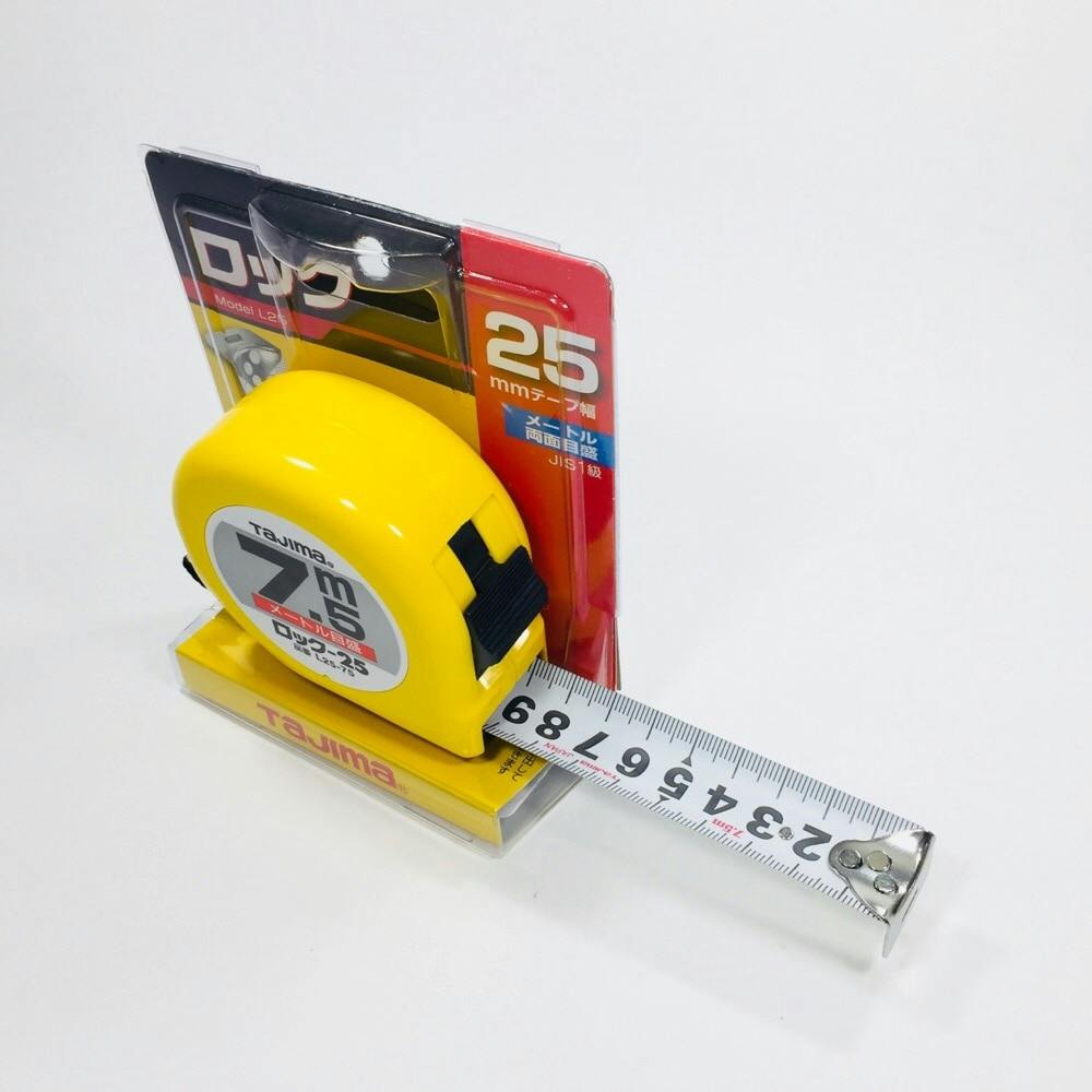 タジマ TAJIMA TJMデザイン ロック25 7.5m メートル目盛 ブリスター