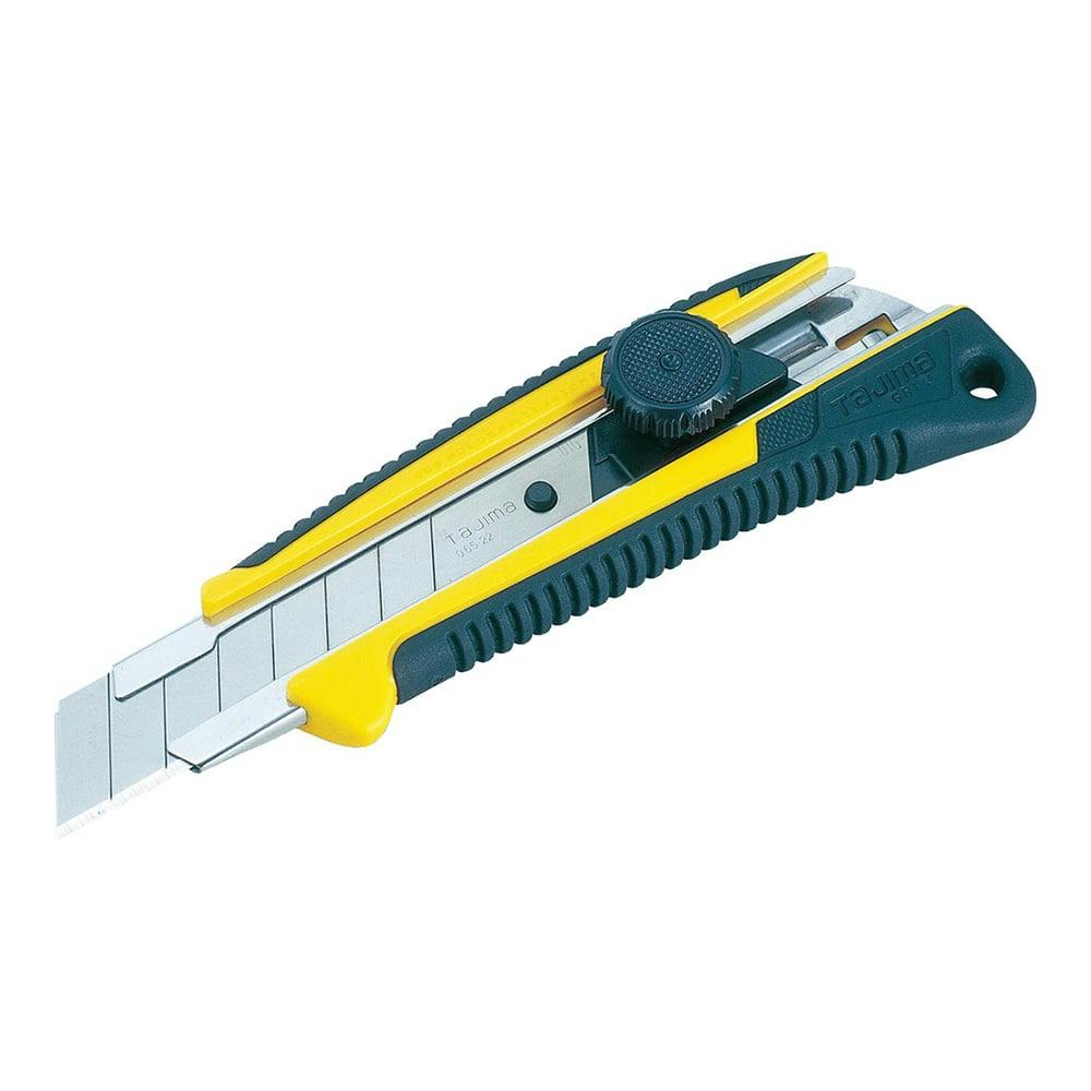 タジマカッターナイフ スリム LC－200 黄色 5本組 タジマ TAJIMA