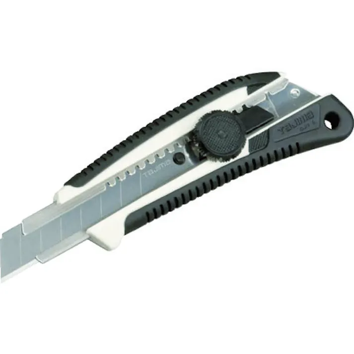 【CAINZ-DASH】TJMデザイン カッターナイフ ネジプロ グリーL ホワイト クリアケース入 LC561WCL【別送品】