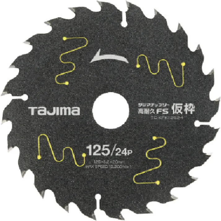 【CAINZ-DASH】TJMデザイン チップソー高耐久FS仮枠用 125-24P TC-KFK12524【別送品】