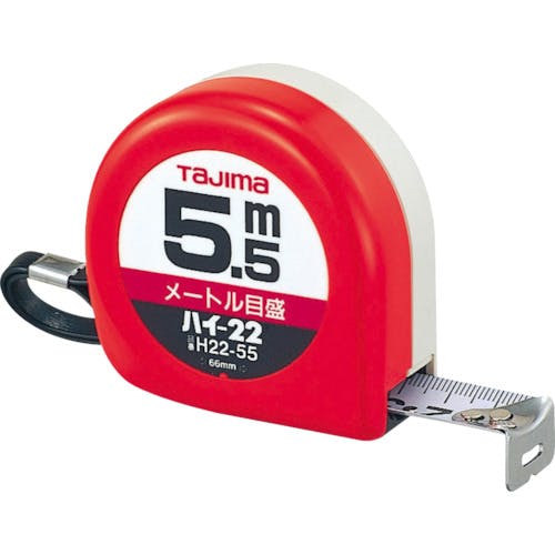 TJMデザイン ハイ-22 5.5m メートル目盛 ブリスター H22-55BL フリータイプコンベックス TJMデザイン ハイ-22 5.5m メートル目盛 ブリスター H22-55BL フリータイプコンベックス