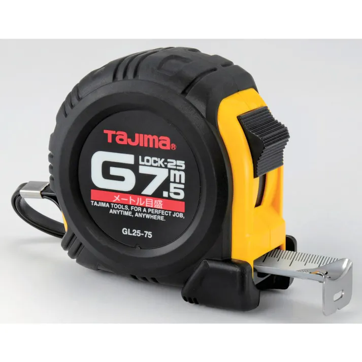 タジマ TAJIMA TJMデザイン Gロック25 7.5m メートル目盛 ブリスター GL25-75BL