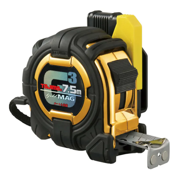 タジマ TAJIMA TJMデザイン セフコンベG3ゴールドロックマグ爪25 7.5m メートル目盛 SFG3GLM25-75BL