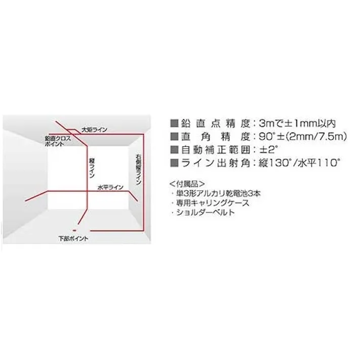 タジマ TAJIMA TJMデザイン レーザー墨出し器 GT3Z-I