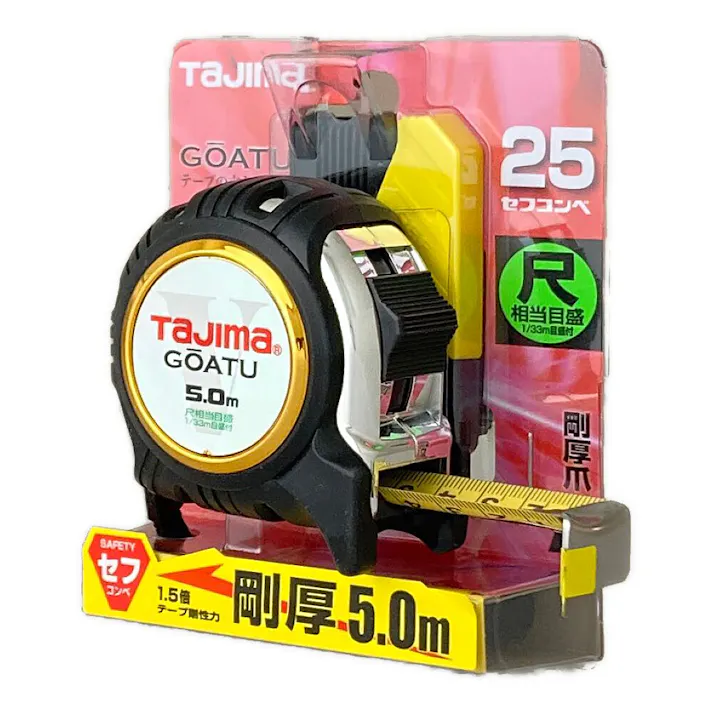 タジマ TAJIMA TJMデザイン 剛厚セフGロック25 5.0m 尺相当目盛付 GASFGL2550S
