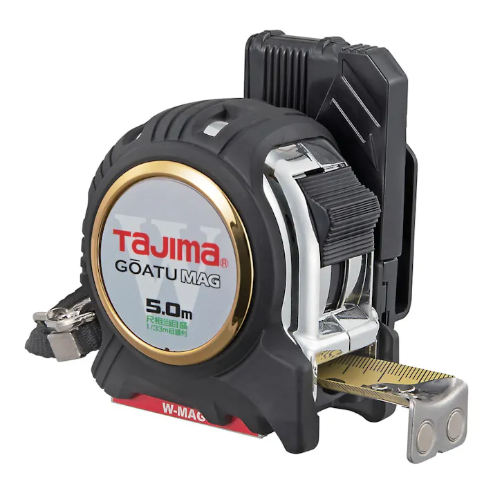 タジマ TAJIMA TJMデザイン 剛厚セフGロックダブルマグ25 5.0m 尺相当目盛 GASFGLWM2550S