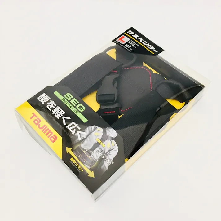 タジマ TAJIMA TJMデザイン サスペンダー 黒 Lサイズ YPL-BK