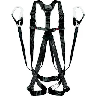 タジマ TAJIMA TJMデザイン ハーネスGS 平ロープ ダブルL1セット 黒 Mサイズ A1GSMFR-WL1BK