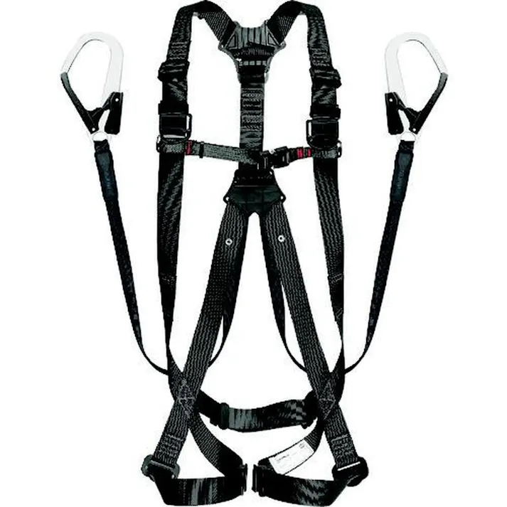 タジマ TAJIMA TJMデザイン ハーネスGS 平ロープ ダブルL1セット 黒 Mサイズ A1GSMFR-WL1BK