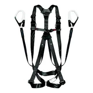 タジマ TAJIMA TJMデザイン ハーネスGS 平ロープ L1ダブルセット 黒 Lサイズ AIGSLFR-WL1BK