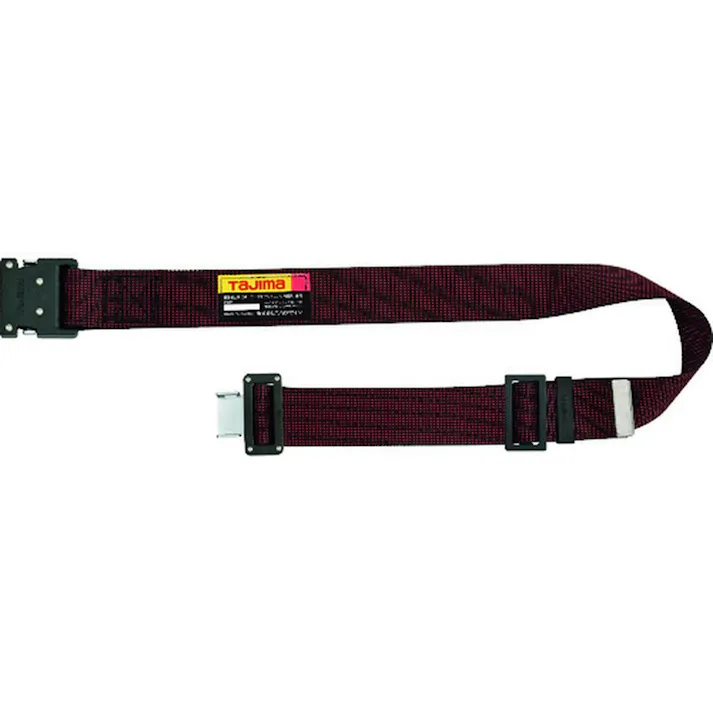 タジマ TAJIMA TJMデザイン 胴ベルト アルミワンタッチ黒バックルドット柄 ドット赤 Lサイズ BWL145-DRE