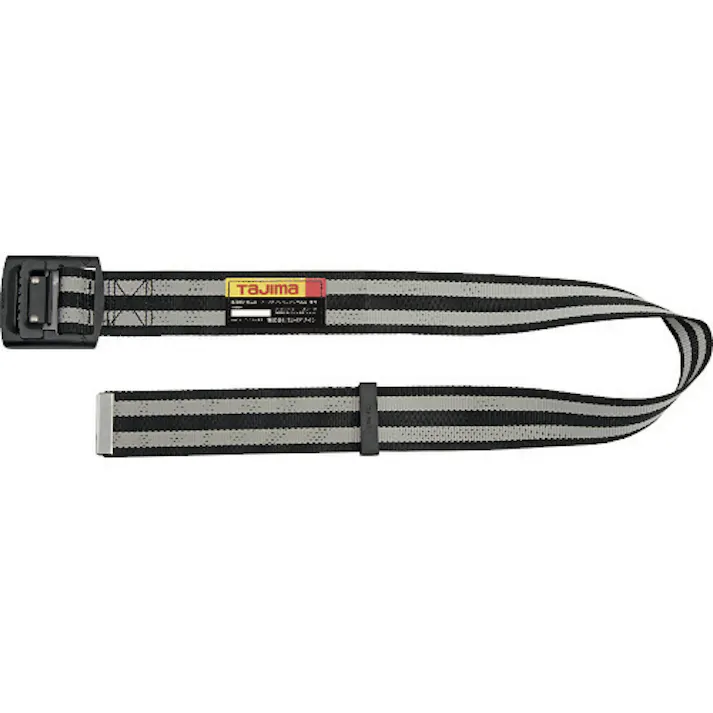 【CAINZ-DASH】TJMデザイン 胴ベルト アルミワンフィンガー黒バックルボーダー柄 ボーダー白 Sサイズ BAS110-BWH【別送品】