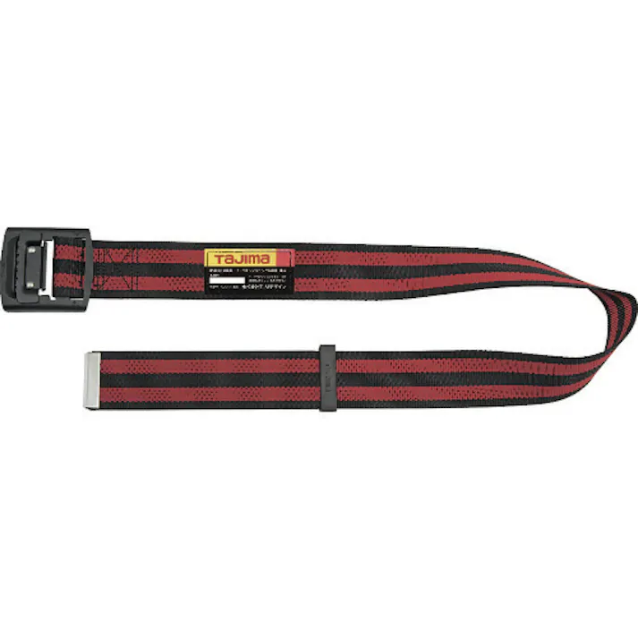 【CAINZ-DASH】TJMデザイン 胴ベルト アルミワンフィンガー黒バックルボーダー柄 ボーダー赤 Sサイズ BAS110-BRE【別送品】