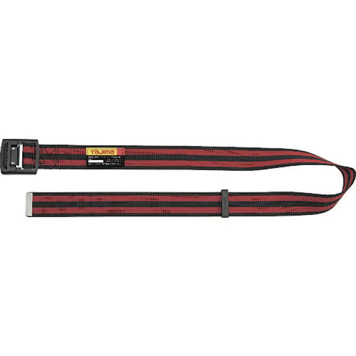 【CAINZ-DASH】TJMデザイン 胴ベルト アルミワンフィンガー黒バックルボーダー柄 ボーダー赤 Lサイズ BAL145-BRE【別送品】