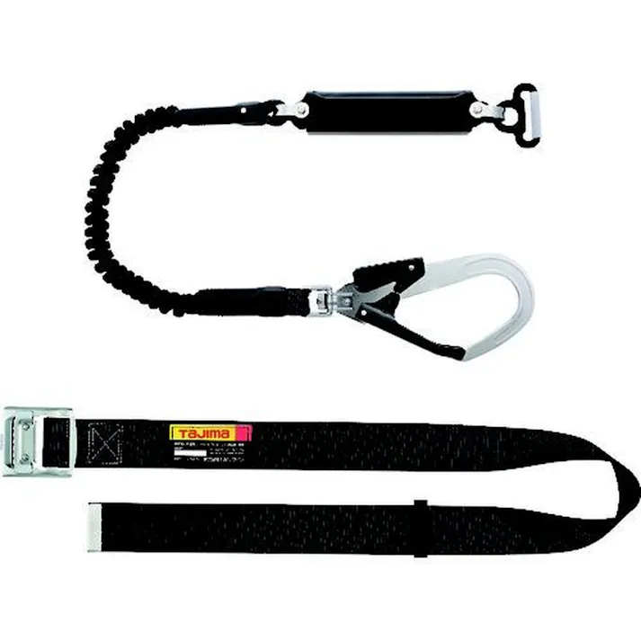 タジマ TAJIMA TJMデザイン 胴ベルト スチール M 黒 蛇腹 A環L2セット B1SMJR-AL2BK