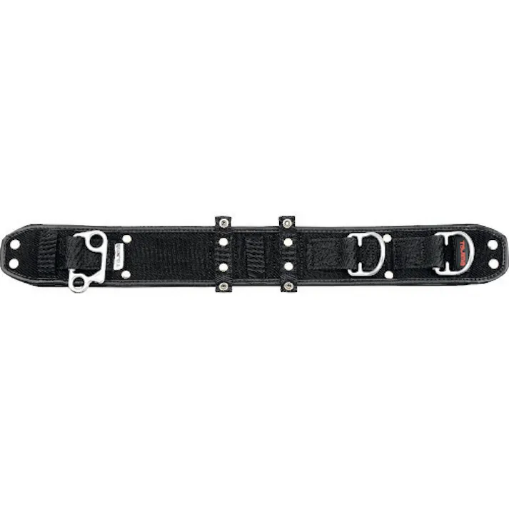 【CAINZ-DASH】TJMデザイン ワークポジショニング用胴当てベルトフラット アルミワンフィンガーバックル黒 Mサイズ WFXD2-ABM【別送品】