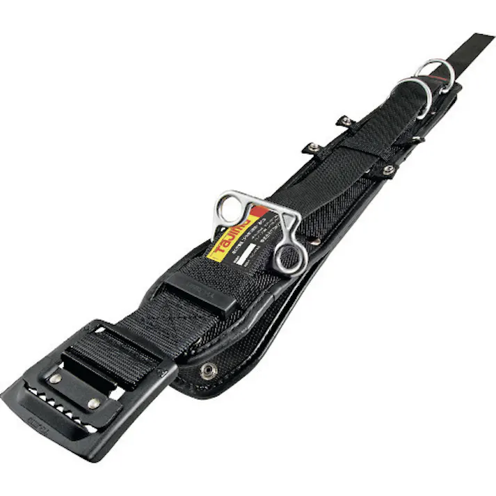 【CAINZ-DASH】TJMデザイン ワークポジショニング用胴当てベルトフラット アルミワンフィンガーバックル黒 Lサイズ WFXD2-ABL【別送品】