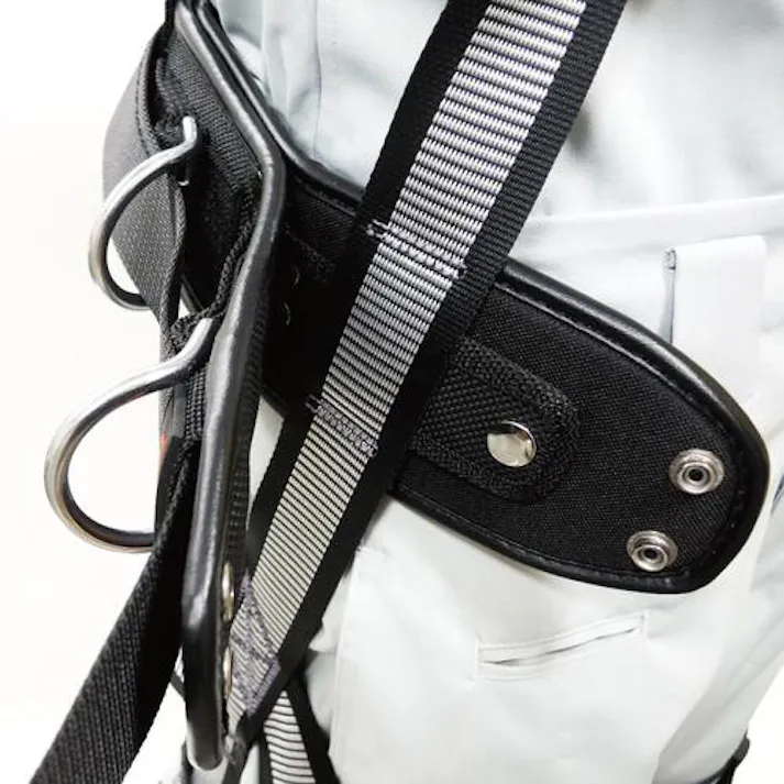 【CAINZ-DASH】TJMデザイン ワークポジショニング用胴当てベルトフラット アルミワンフィンガーバックル黒 Lサイズ WFXD2-ABL【別送品】