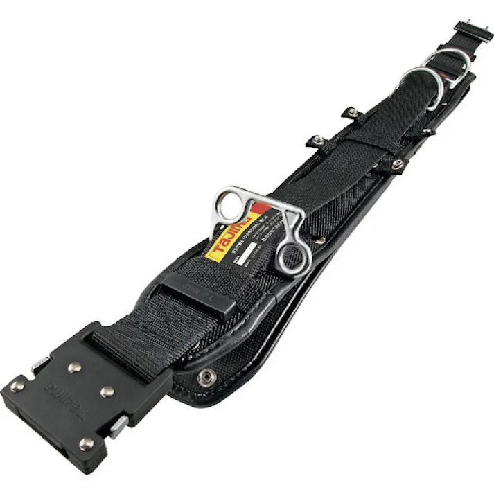 【CAINZ-DASH】TJMデザイン ワークポジショニング用胴当てベルトフラット アルミワンタッチバックル黒 Mサイズ WFXD2-WBM【別送品】