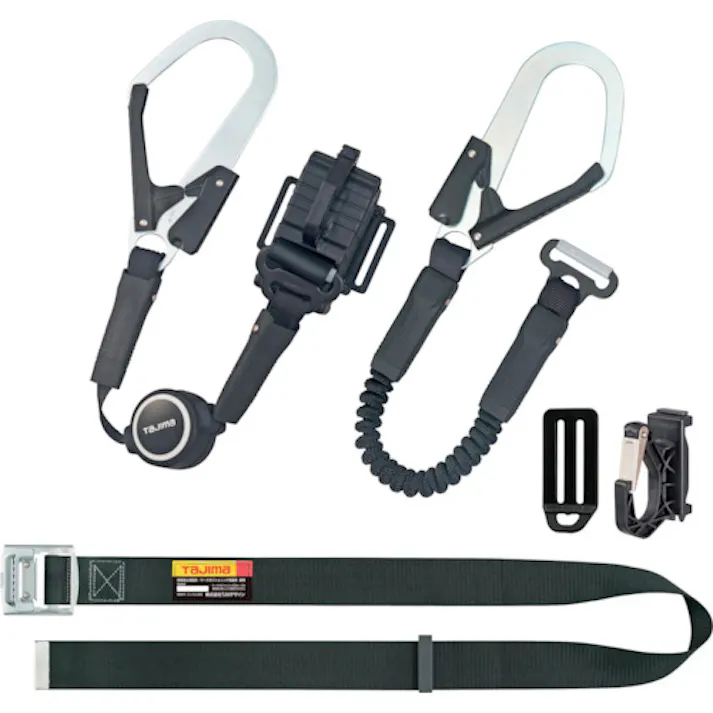 【CAINZ-DASH】TJMデザイン 胴ベルト用 ER150縦型L1ダブル スチールベルトLセット B1SLER-TL1WBK【別送品】