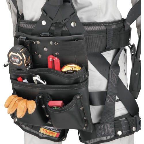CAINZ-DASH】TJMデザイン 着脱式腰袋K 釘袋3段大 SFKBK-KG3L