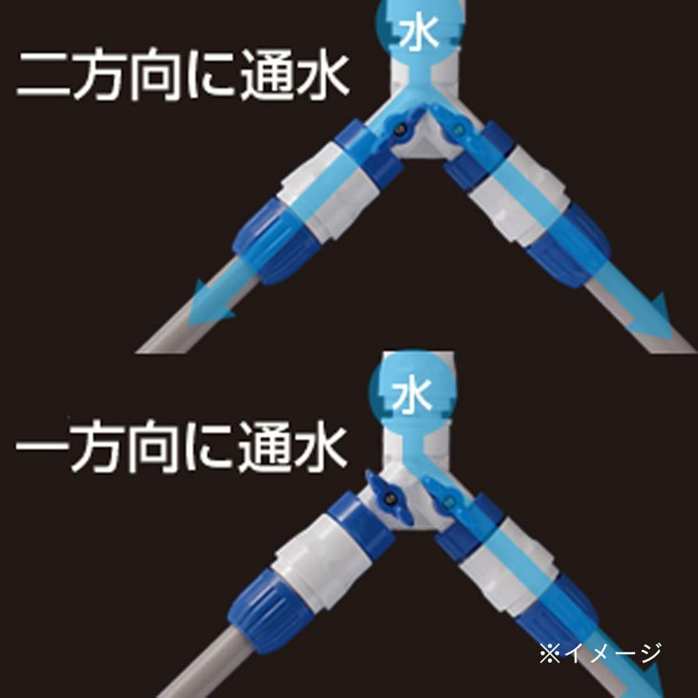 タカギ 三方コネクター コック付 G099FJ | 散水用品・ホース