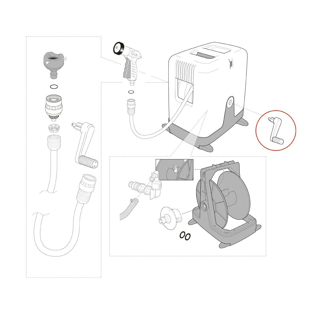 タカギ オーロラハンドル(TNB)QR200GY2 | 散水用品・ホース 通販