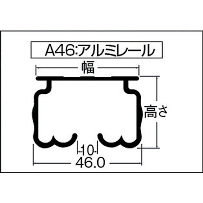 【CAINZ-DASH】トーソー 大型アルミレール３ｍ（００１３７９１０１） A46-3000【別送品】