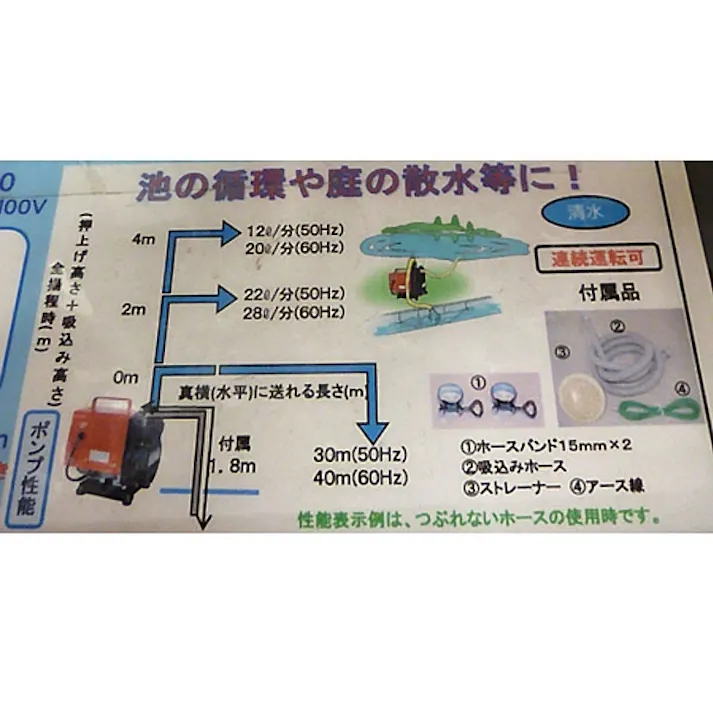 セルプラハンディポンプ HP-100 50Hz/60Hz【別送品】