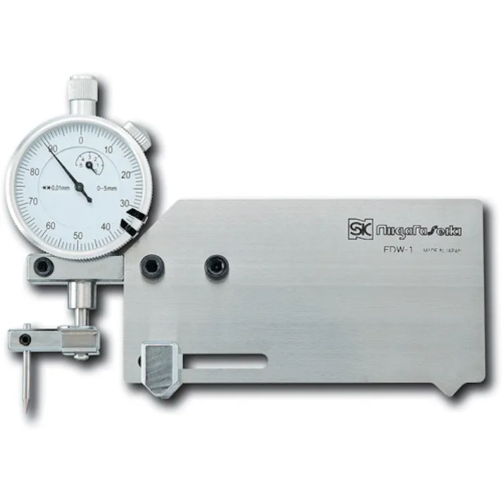 【CAINZ-DASH】新潟精機 溶接ゲージ(アンダーカット測定専用) 測定範囲0~2mm FDW-1【別送品】