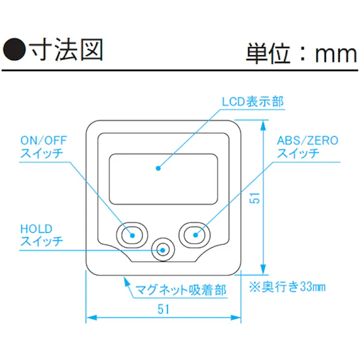 【CAINZ-DASH】新潟精機 デジタル角度計 ベベルボックス 原点記憶 絶対測定モード付 測定範囲+-180.0° 最小読取値0.1° BB-180A【別送品】