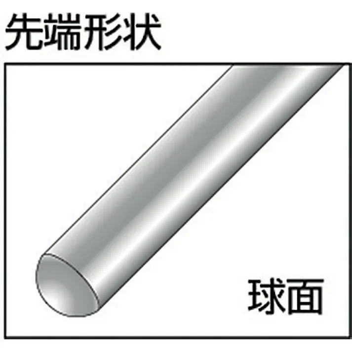 【CAINZ-DASH】新潟精機 マイクロメータヘッド 測定範囲0~5mm ストレートステム 先端球面 0010-050【別送品】