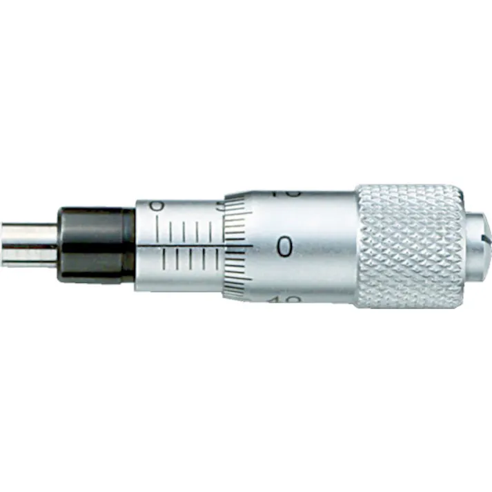 【CAINZ-DASH】新潟精機 マイクロメータヘッド 測定範囲0~6.5mm ストレートステム 先端平面 1001-050【別送品】