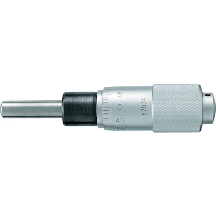 【CAINZ-DASH】新潟精機 マイクロメータヘッド 測定範囲0~13mm ストレートステム 先端球面 1012-050【別送品】