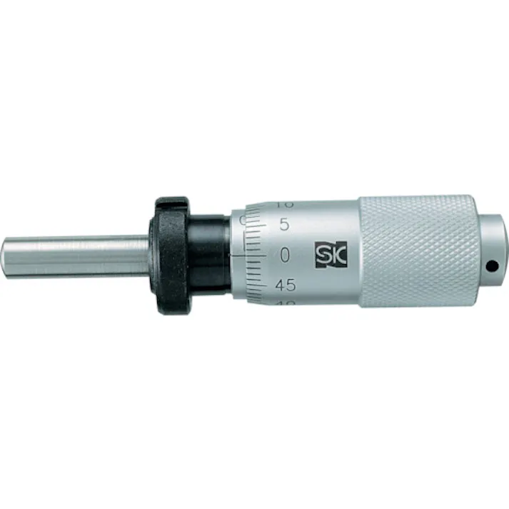 【CAINZ-DASH】新潟精機 マイクロメータヘッド 測定範囲0~13mm ナット付ステム 先端球面 1012-350【別送品】