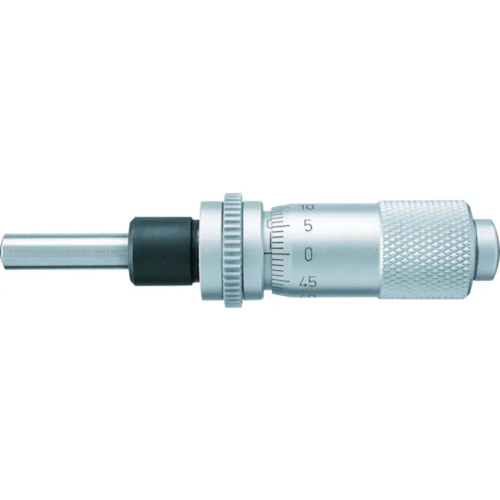【CAINZ-DASH】新潟精機 マイクロメータヘッド 測定範囲0~13mm ストレートステム・クランプ付 先端球面 1712-050【別送品】